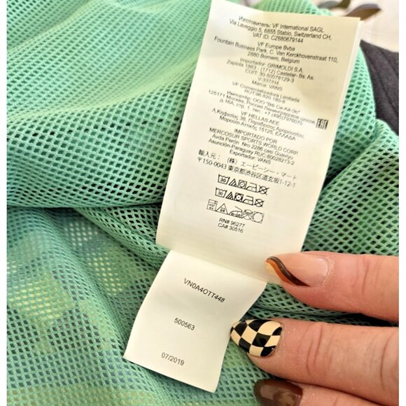 VANS Hooded Windbreaker Unisex Full Zip Pockets Multi Color & Pattern - Picture 9 of 10